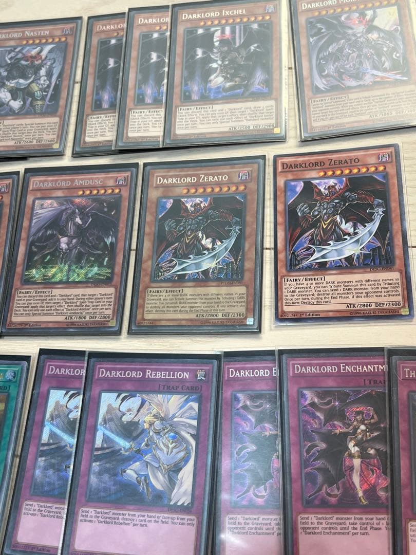 遊戯王　英語版　堕天使　デッキパーツ　ダーク・ロード（Darklord）