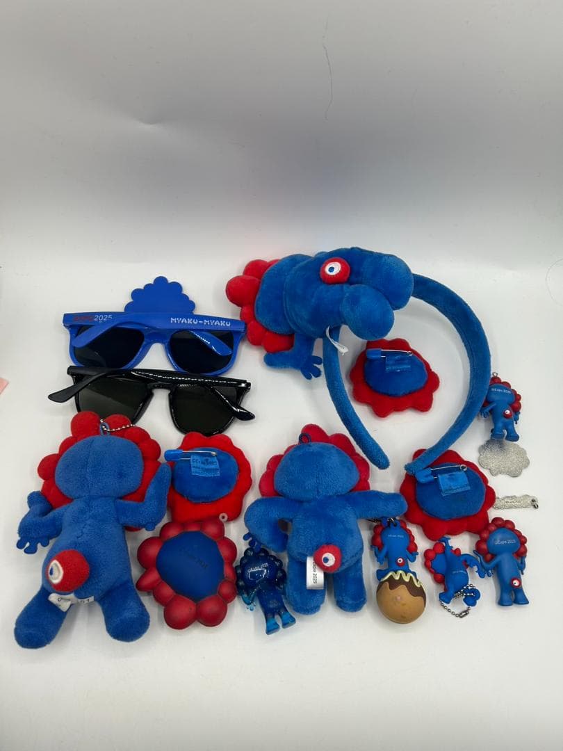 ミャクミャク 大阪万博 ぬいぐるみ サングラス等 16点セット まとめ