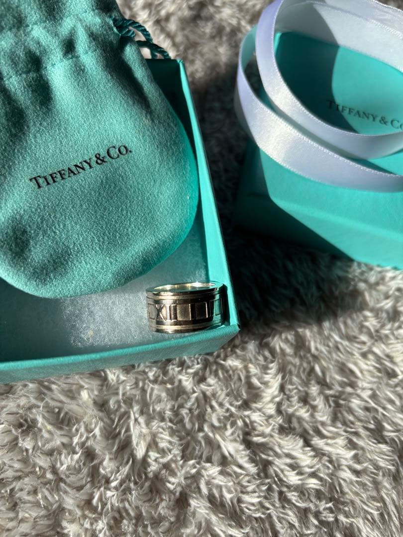 ティファニー アトラス ワイドリング SV925 15号相当 US7.5 - メルカリ