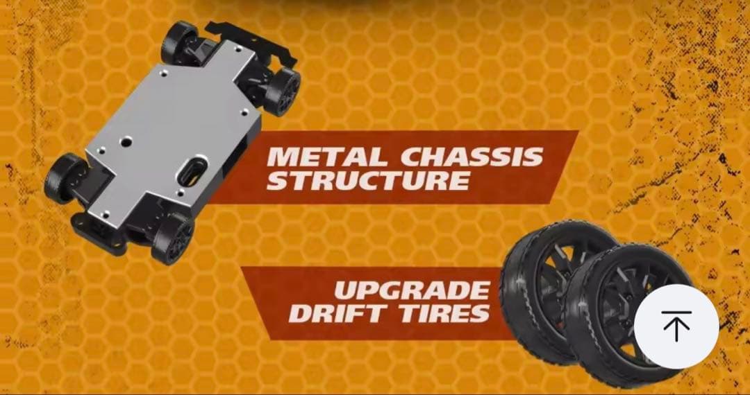 1:43スケールRCリモートコントロールカー、2.4G高速