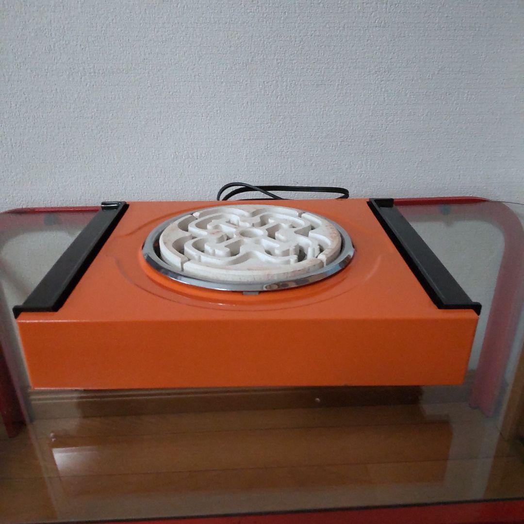 昭和レトロ 電気こんろ SHARP KH-629 600W オレンジ