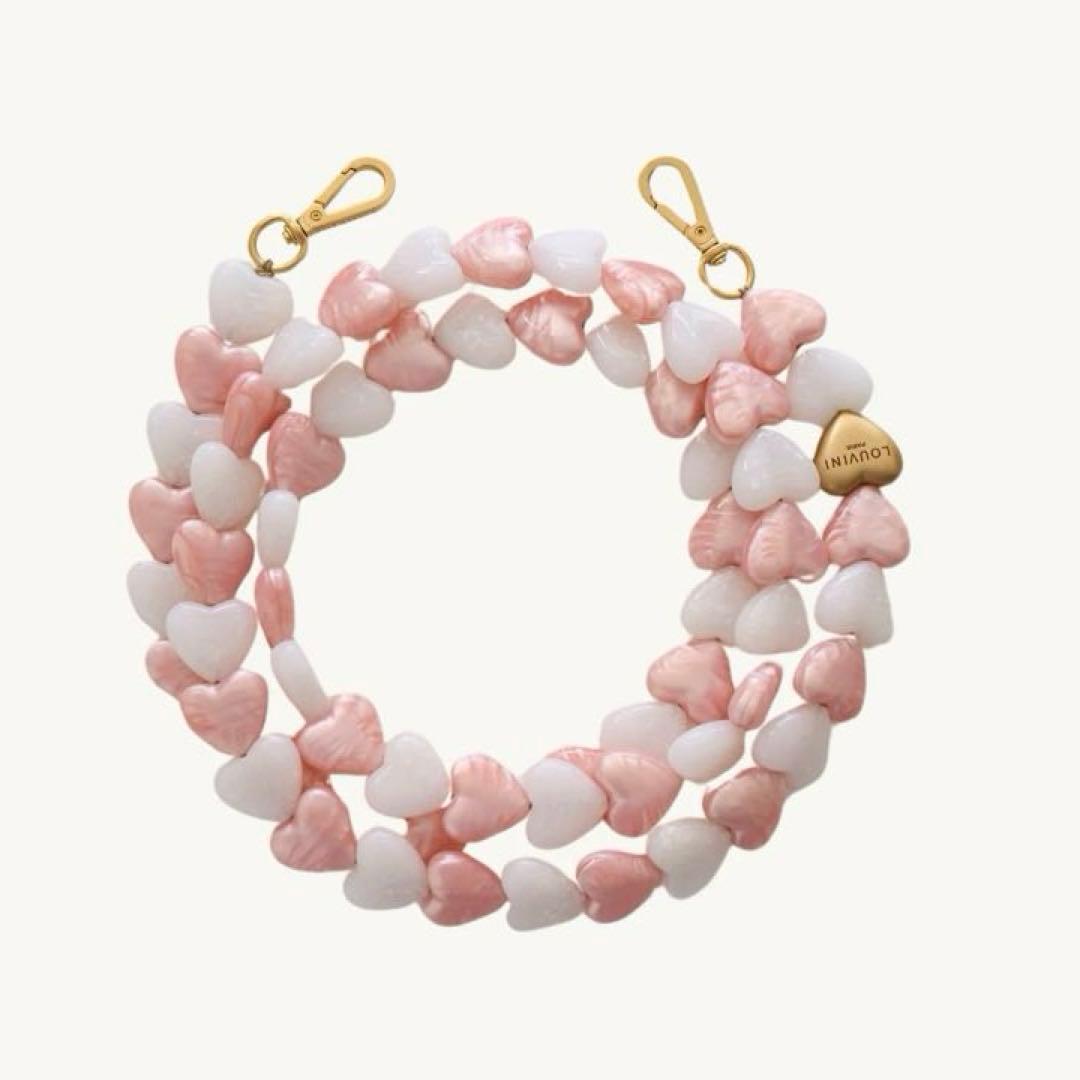 LOUVINI ルヴィニ PETIT CUORE ハート スマホチェーン 新品 予約販売（3月上旬入荷予定）ハンドストラップ PETIT CUORE BURGUNDY