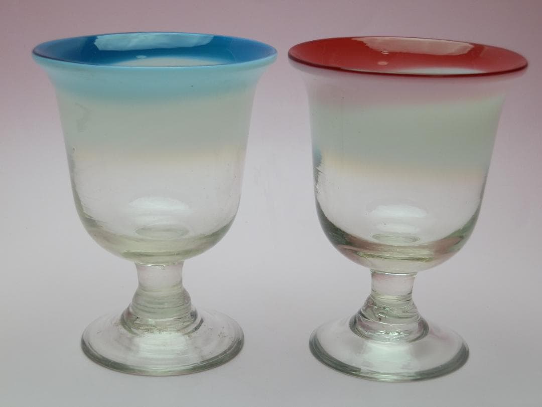 アンティーク 大正期頃 アイスクリームコップ 氷コップ 乳白ガラス 71229 氷コップ｜大正〜昭和の和ガラス製アンティーク氷コップを掲載