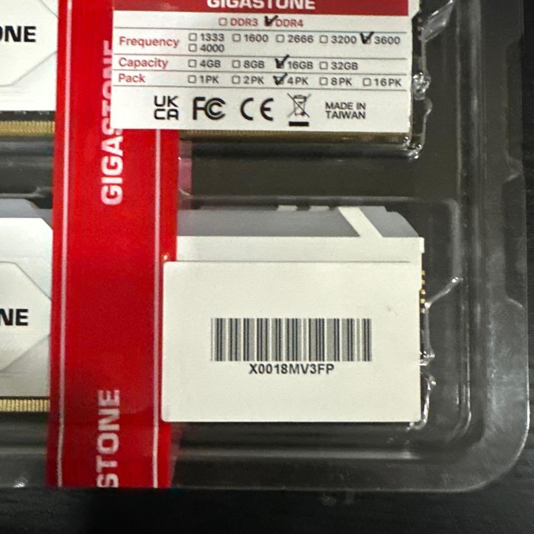 GIGASTONE Game TURBO 16GBx4枚 DDR4 - メルカリ
