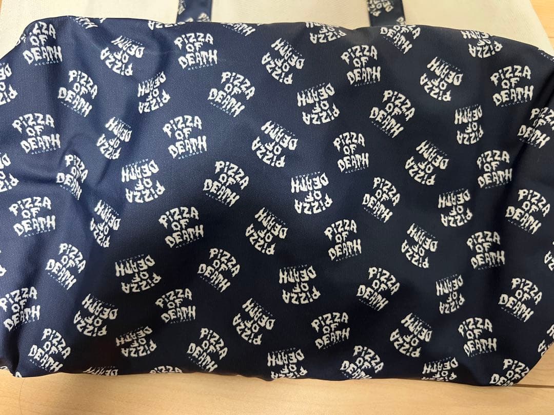 PIZZA OF DEATH トートバッグ　ネイビー　ストラップ２本付