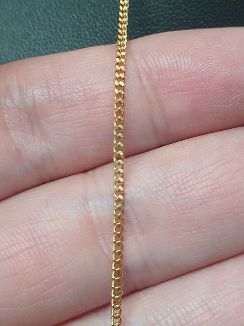 細喜平ネックレス　2面　18金　k18　50cm　 4.5g　造幣局刻印　引き輪