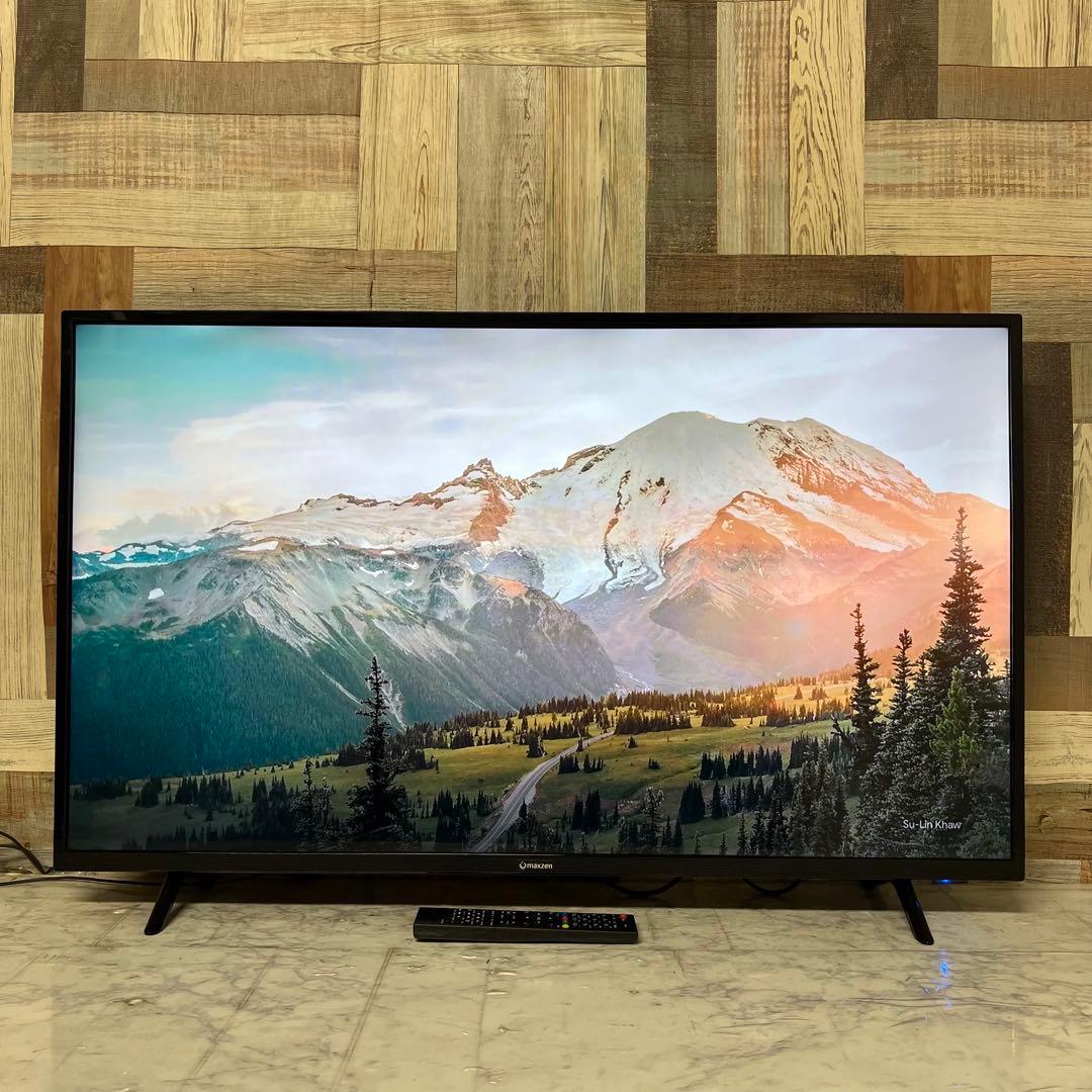 アラさん全国送料込4年前購入マクスゼン43型4KTV裏番組録画ゲームモード