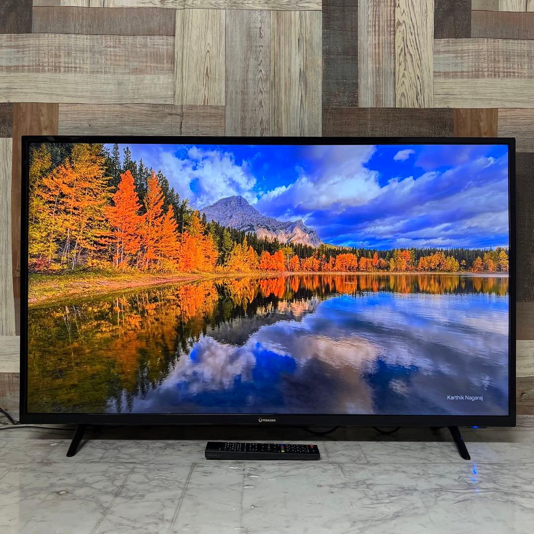 アラさん全国送料込4年前購入マクスゼン43型4KTV裏番組録画ゲームモード