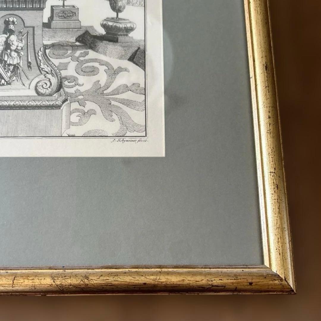 J: Schynoet 庭園の絵画 プリント ヴィンテージ