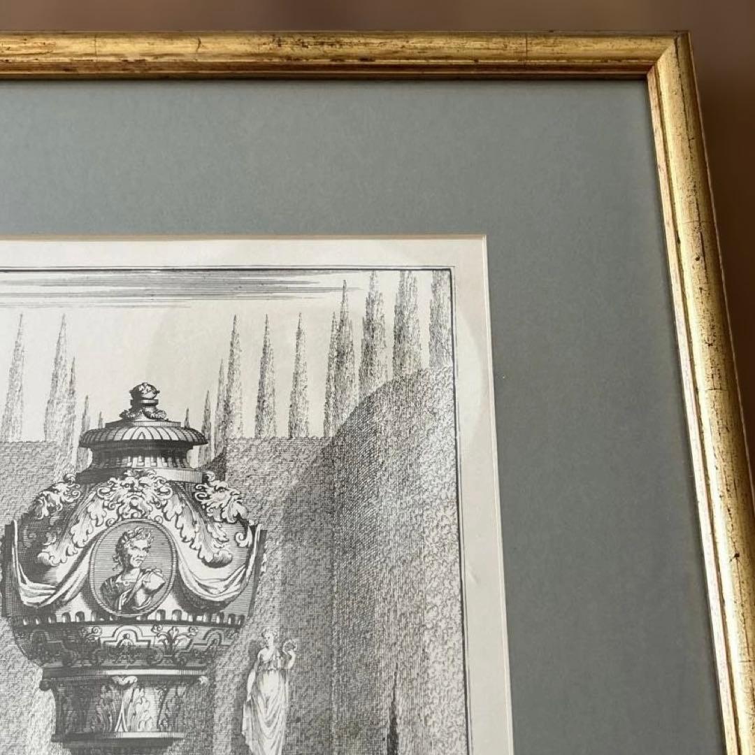 J: Schynoet 庭園の絵画 プリント ヴィンテージ