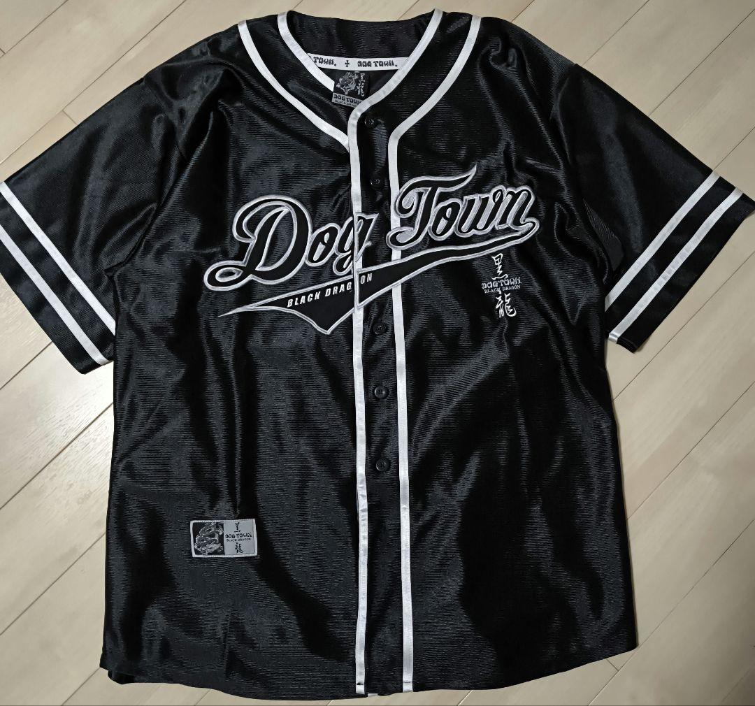 DOGTOWN ゲームシャツ Tシャツ 黒龍 ドッグタウン ベースボールシャツ