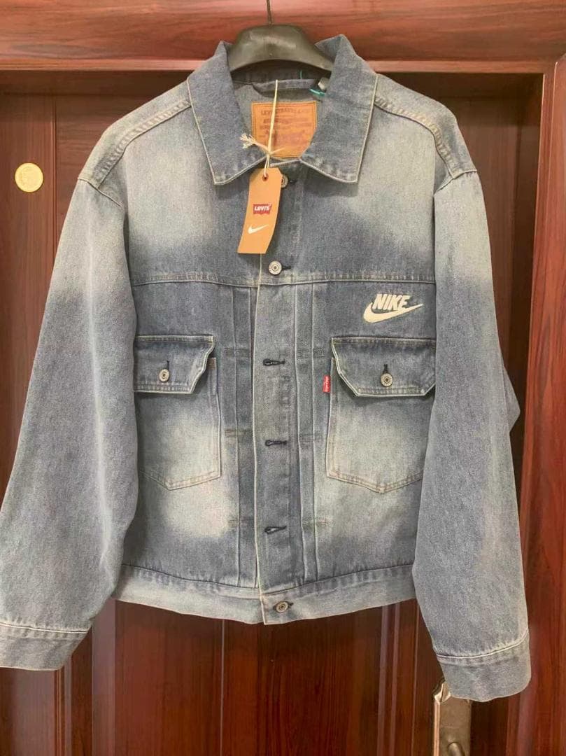 ブルー デニムジャケットDenim Trucker Jacket サイズS