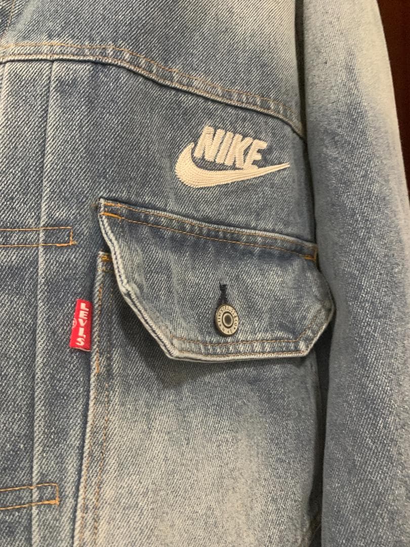 ブルー デニムジャケットDenim Trucker Jacket サイズS