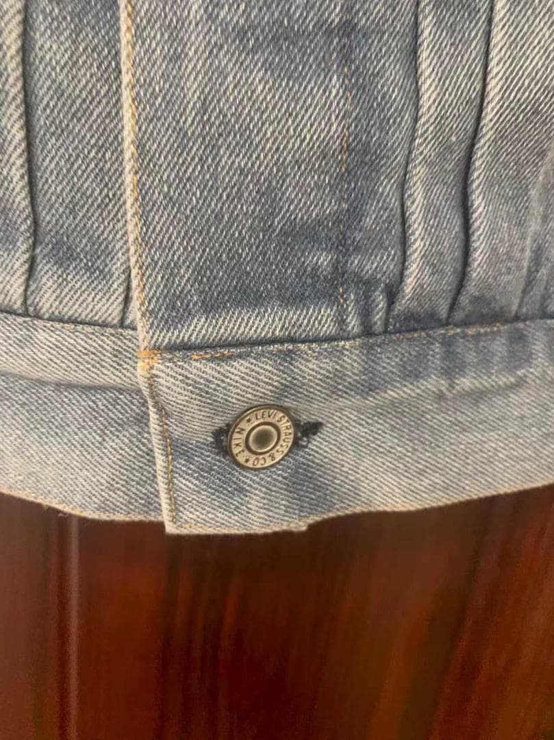 ブルー デニムジャケットDenim Trucker Jacket サイズS