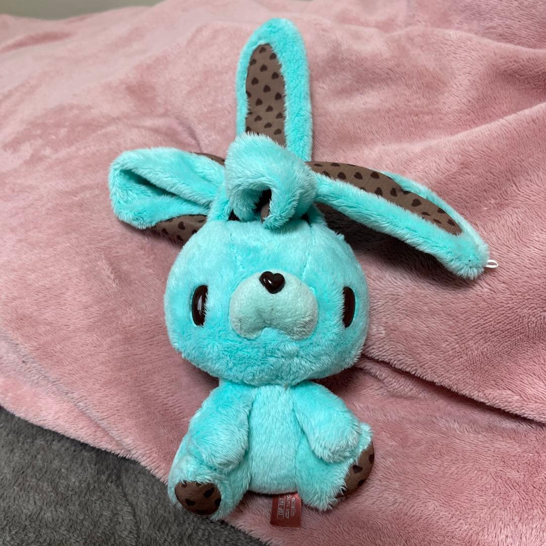 汎用うさぎチョコミントカラー ぬいぐるみストラップ 第2回