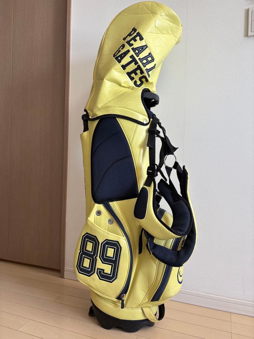 PEARLY GATES キャディバッグ イエロー PEARLY GATES（パーリーゲイツ） ゴルフ 「PEARLY GATES」PG is PG