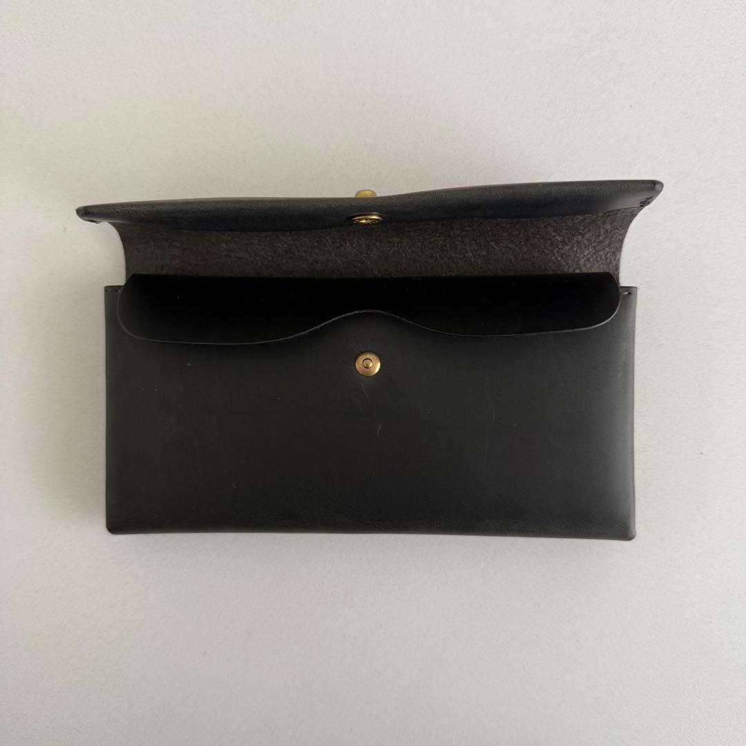 新品未使用】SAFUJI サフジ ミニ長財布（ホック） ブラック