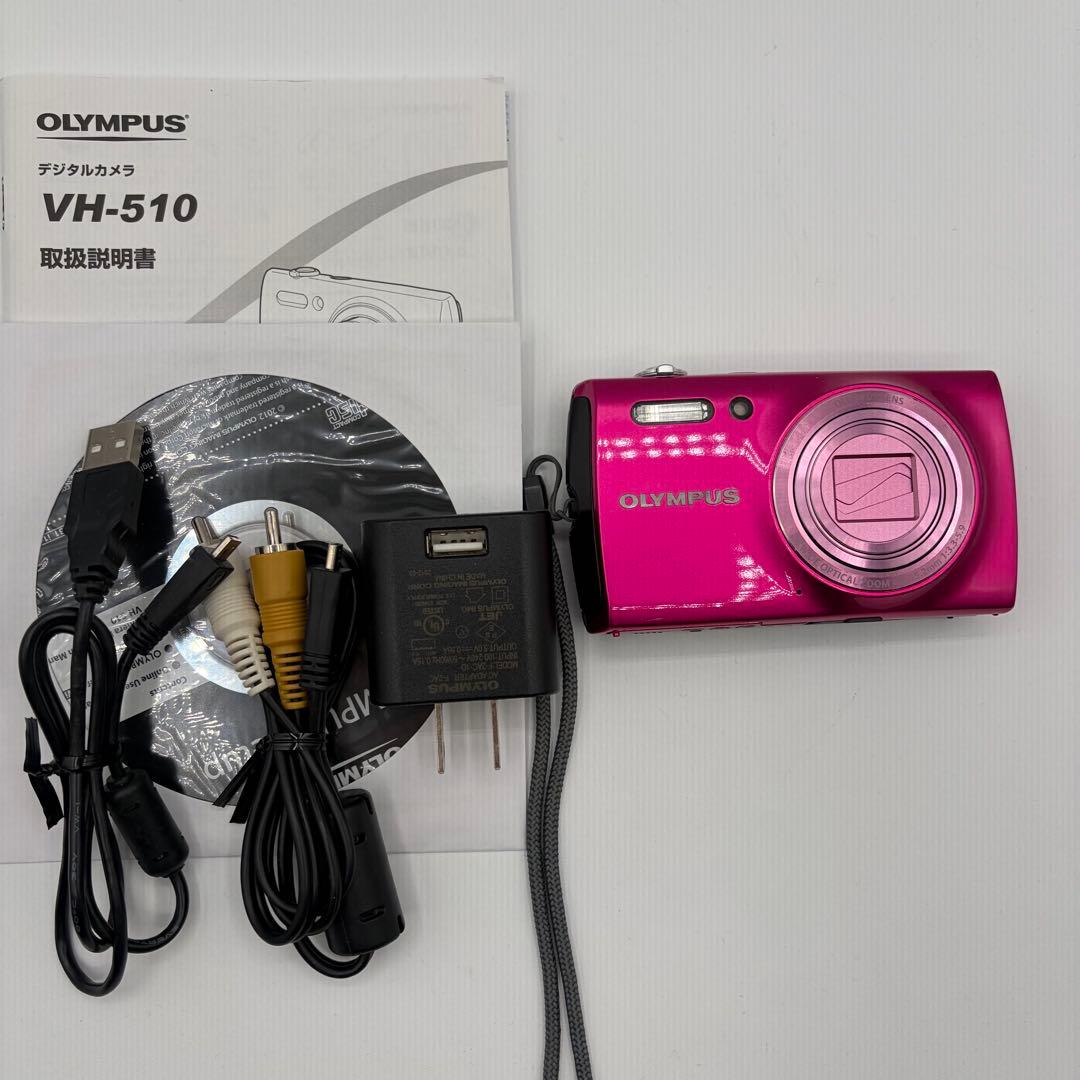 OLYMPUS オリンパス VH-510 コンデジ レトロ ピンク デジカメ - メルカリ