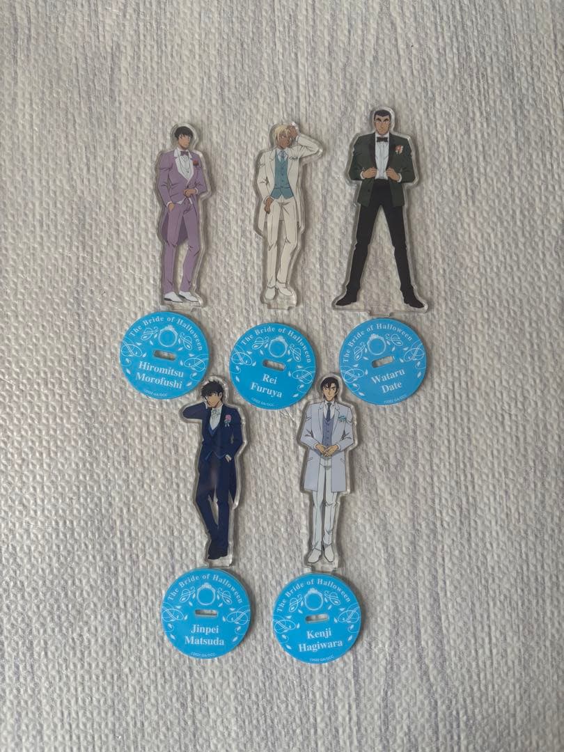 名探偵コナン　警察学校組　ちぢませ隊　アクリルスタンド　おすわりぬいぐるみ