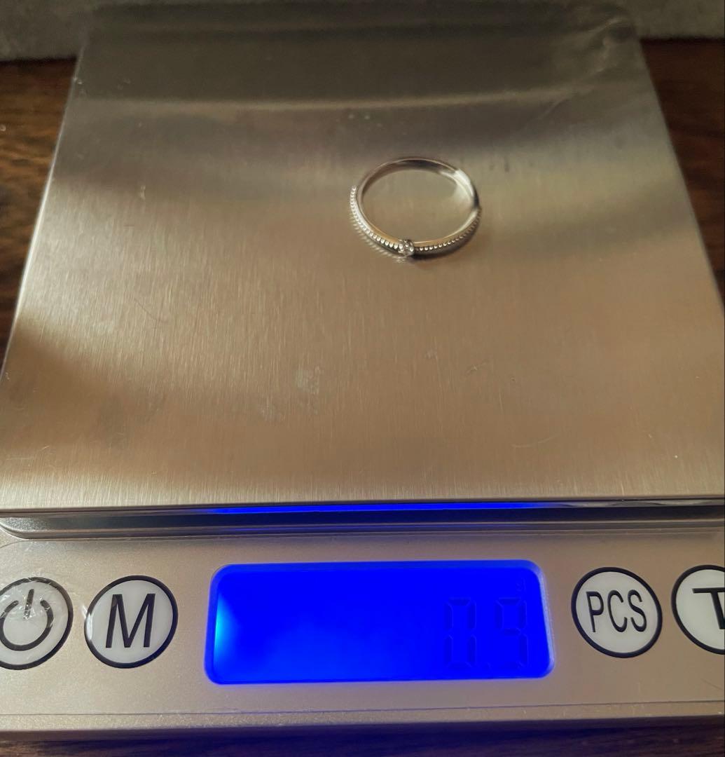 K10 WG ダイヤモンド 0.02ct 指輪 12号