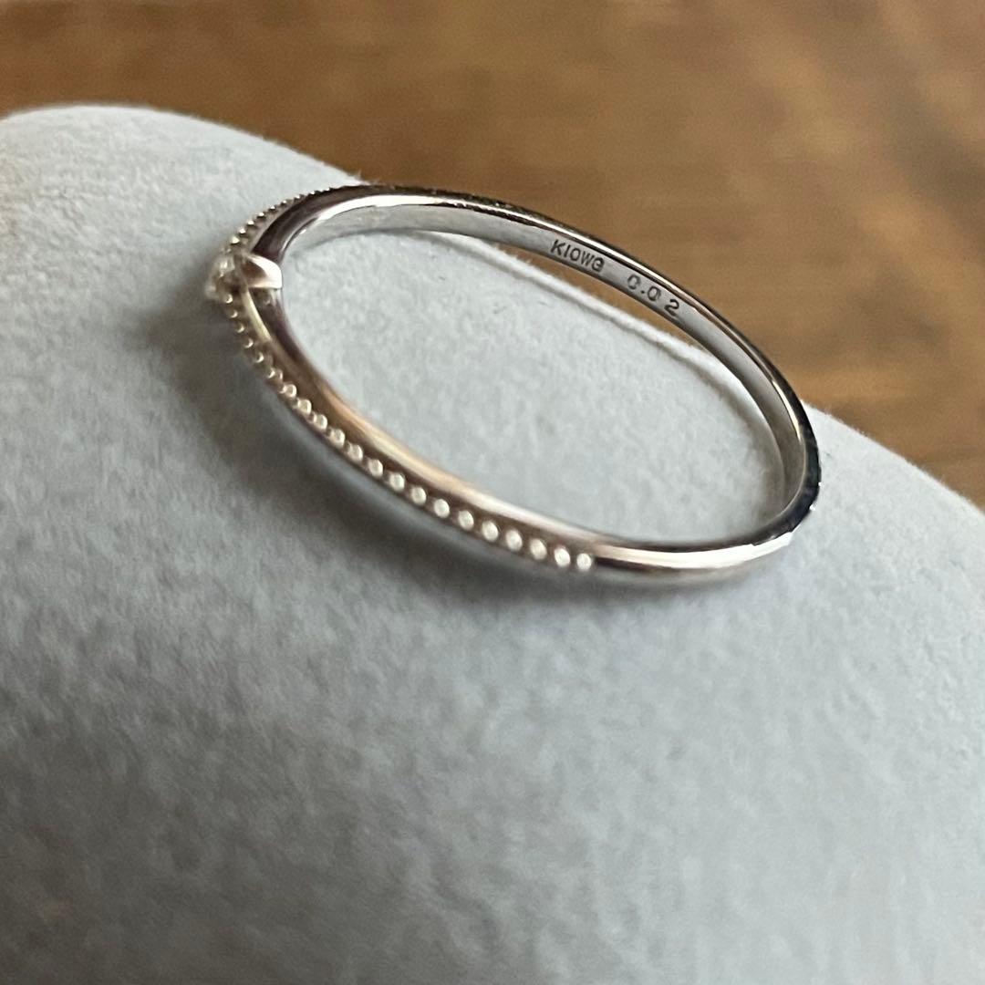 K10 WG ダイヤモンド 0.02ct 指輪 12号