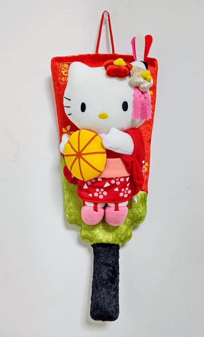 【ハローキティ】正月お飾り 羽子板 ぬいぐるみ【希少】
