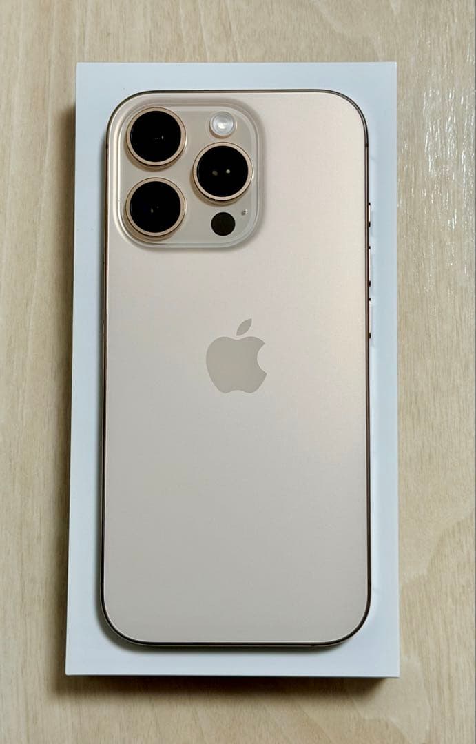 iPhone 16 Pro 256GB デザートチタニウム 美品 iPhone 新品。未開封 16 Pro 256GB MYN23J/A デザートチタニウム