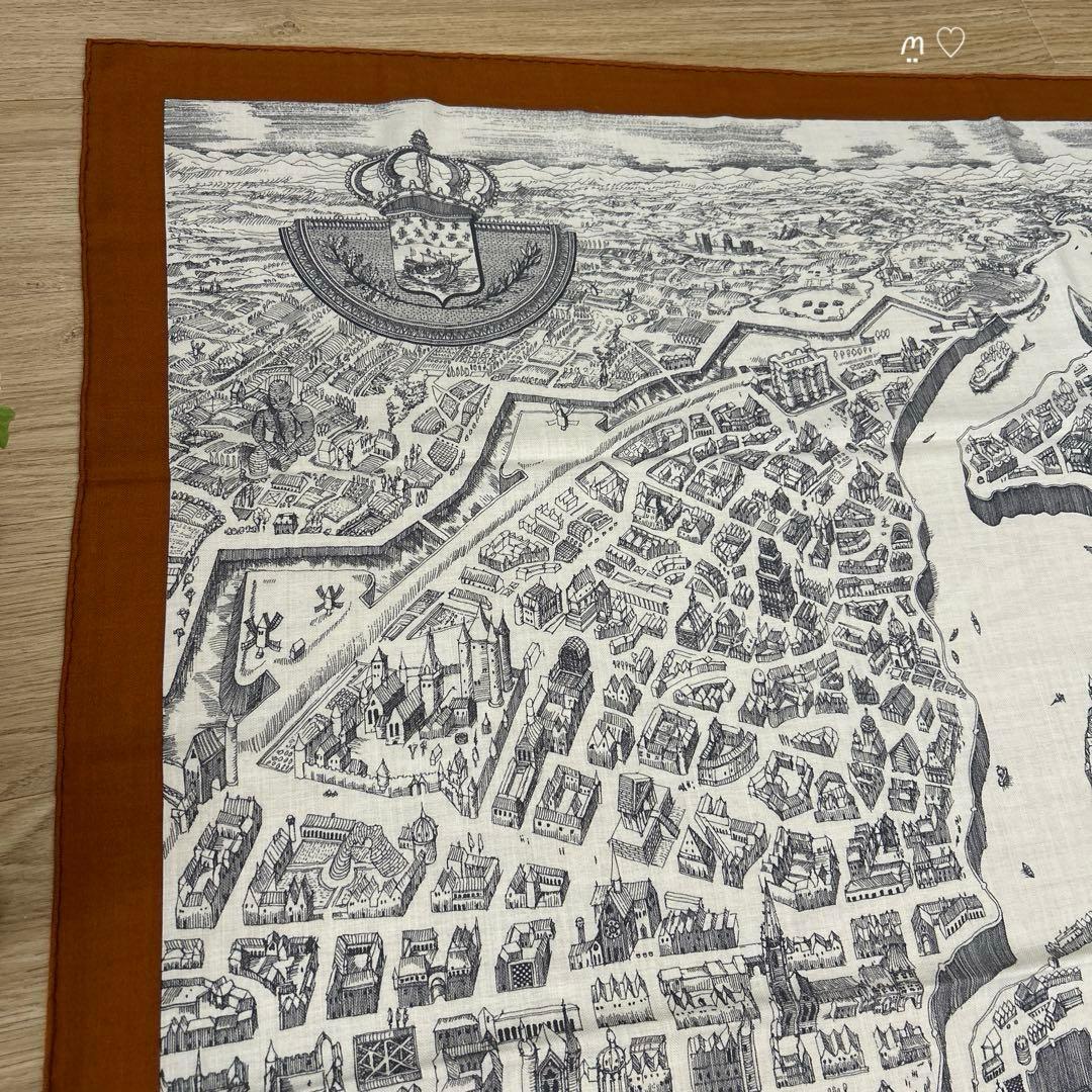 HERMESエルメス カレ140 ジェアン シテカヴァリエール カシシル 馬の町