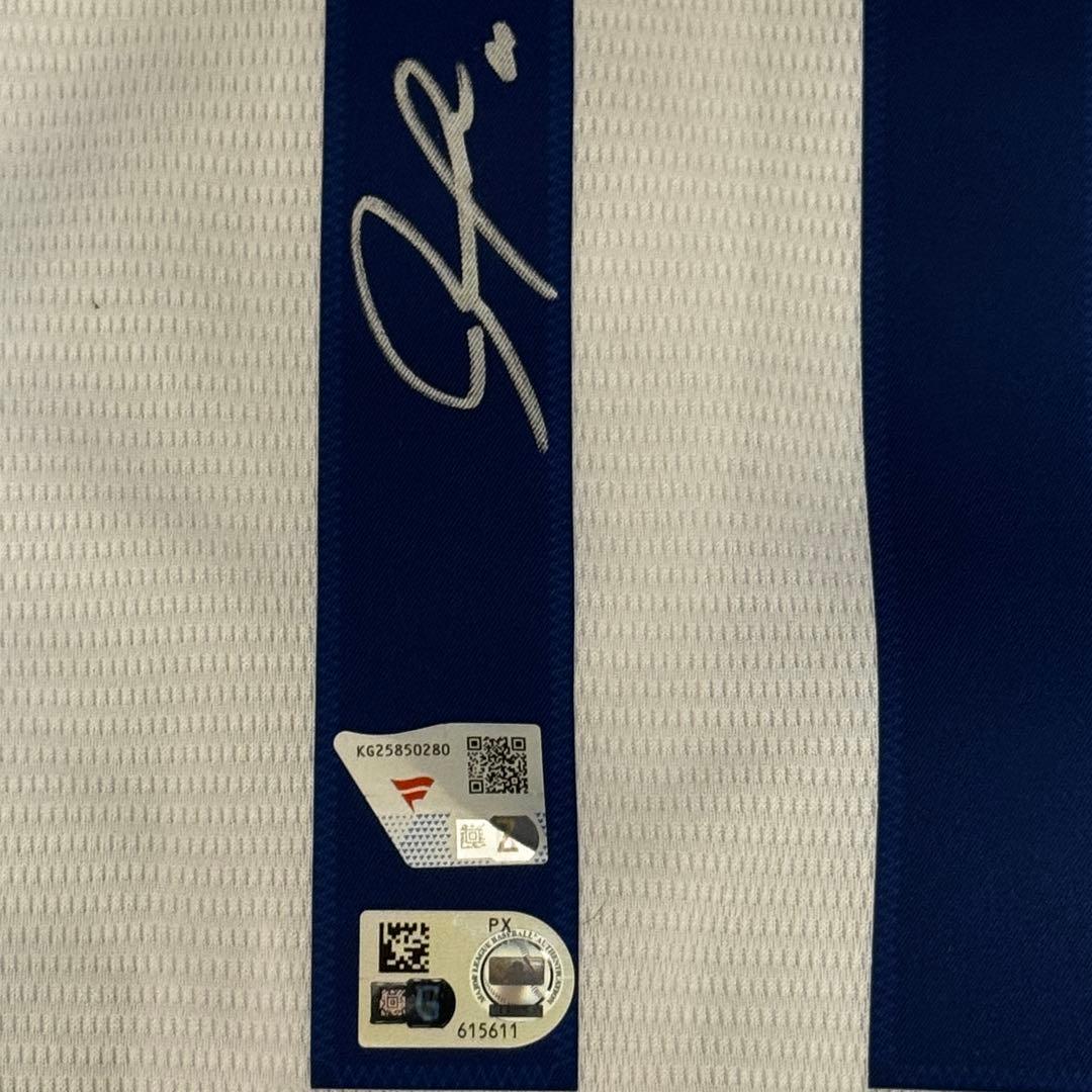 ドジャース 佐々木朗希 直筆サイン ユニフォーム MLB Fanatics - メルカリ