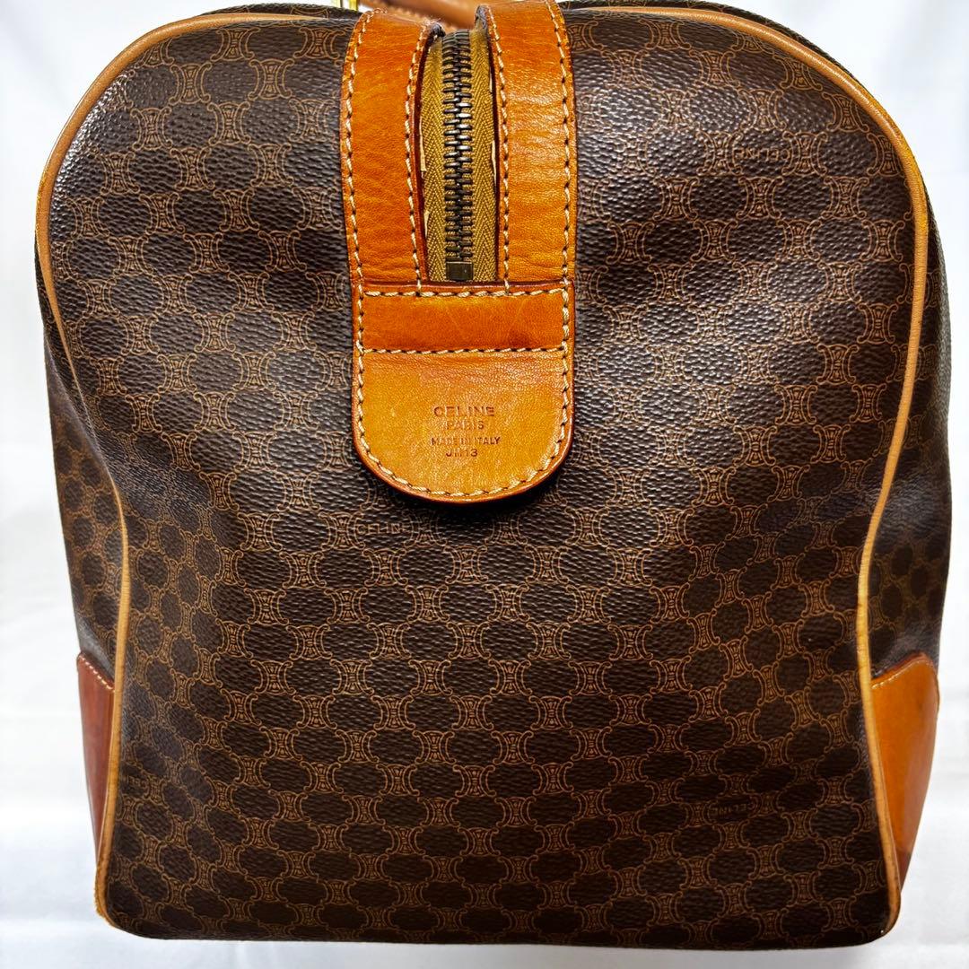 CELINE セリーヌ ボストンバッグ 旅行かばん マカダム柄 カデナ