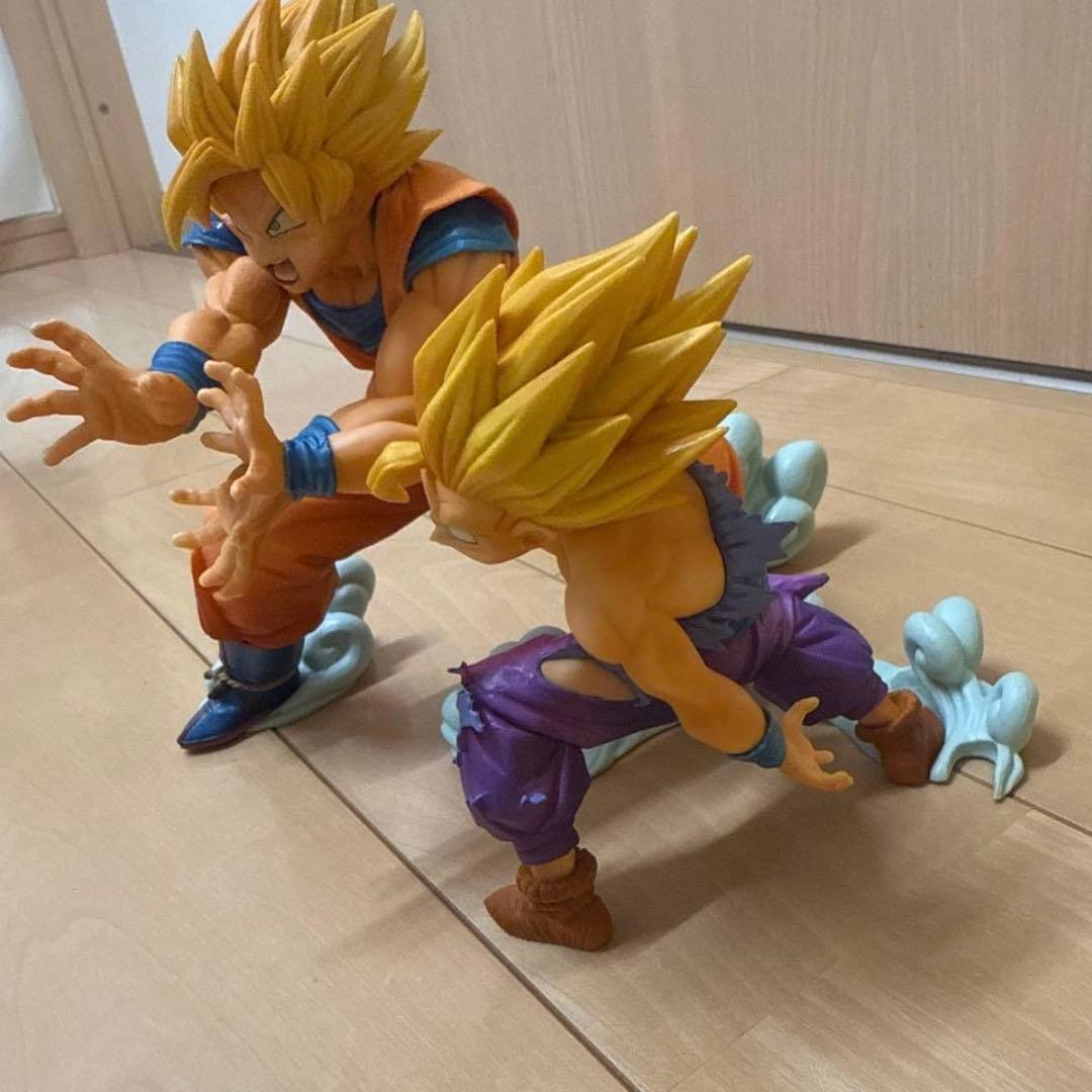 一番くじ ドラゴンボール Ａ賞 親子カメハメ波 悟空&悟飯フィギュア　箱無し