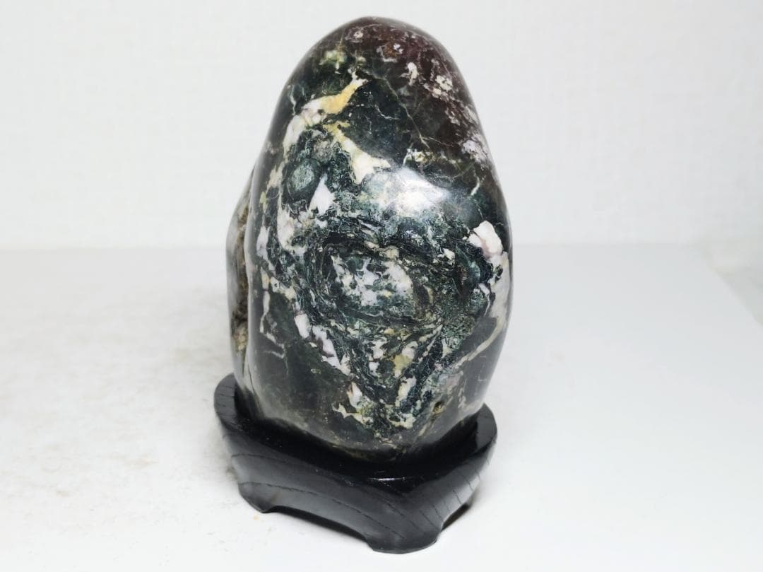 孔雀石 958g 菊花石 紋石 原石 鑑賞石 自然石 誕生石 鉱物 鉱石 水石