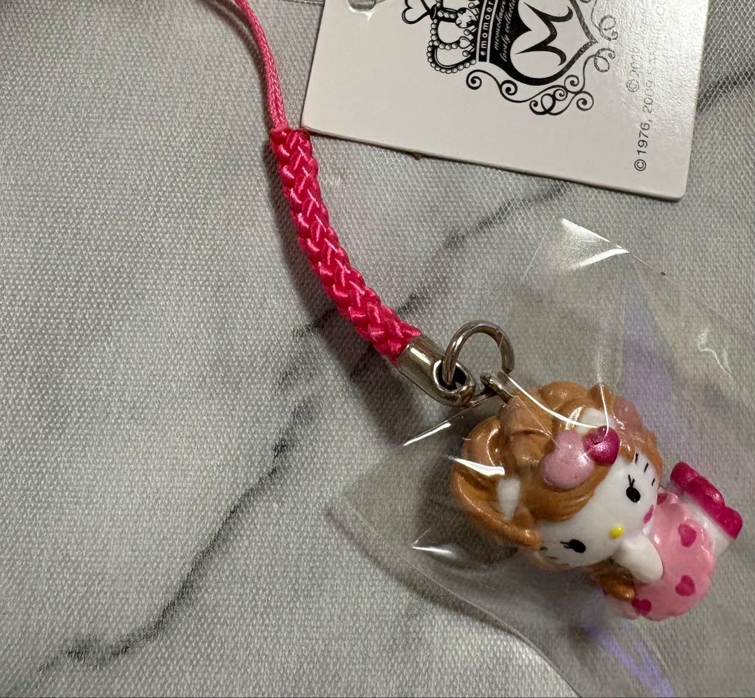ハローキティ モモエリ コラボ根付け マスコット ストラップ 2種 レア 希少