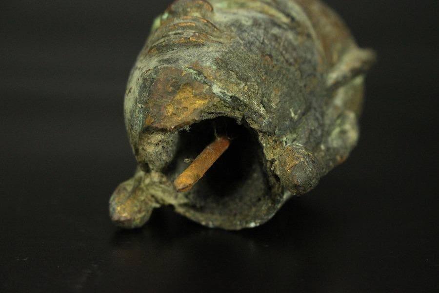 東南アジア美術 ガンダーラ 古銅 仏頭 高13.3cm(LC324) - メルカリ