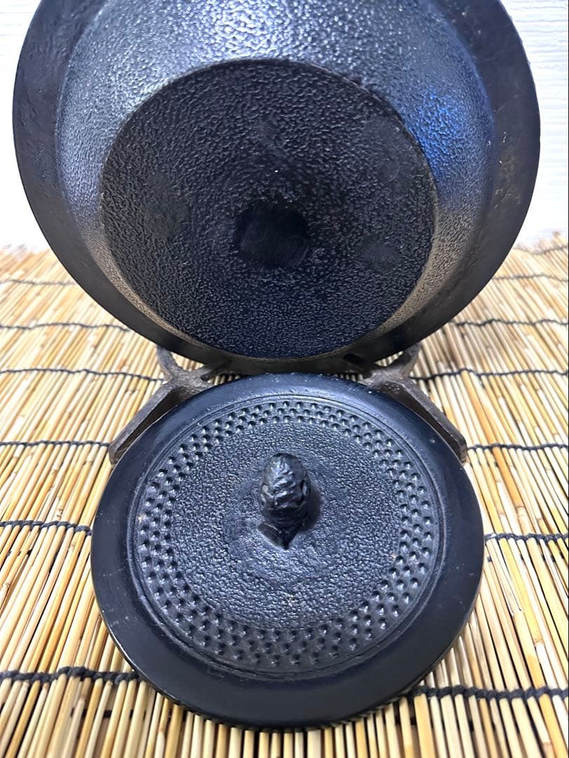 未使用品 成龍堂鋳造所 伝統工芸士 及川 齋（齋峰)造万代屋アラレ3升