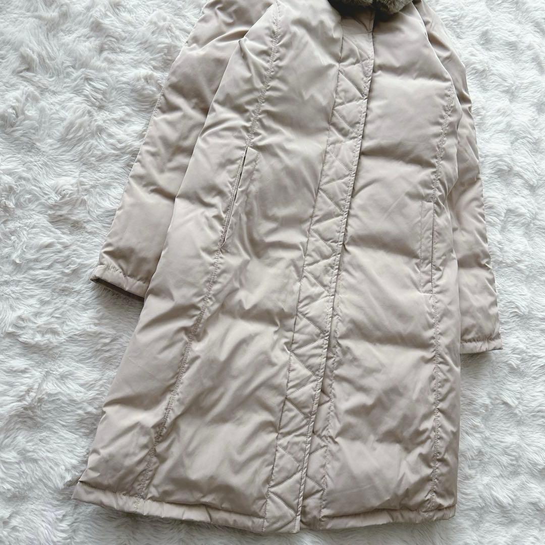 大きいLサイズ✨マックスマーラ☆ラビットファー ダウンコート ピンク