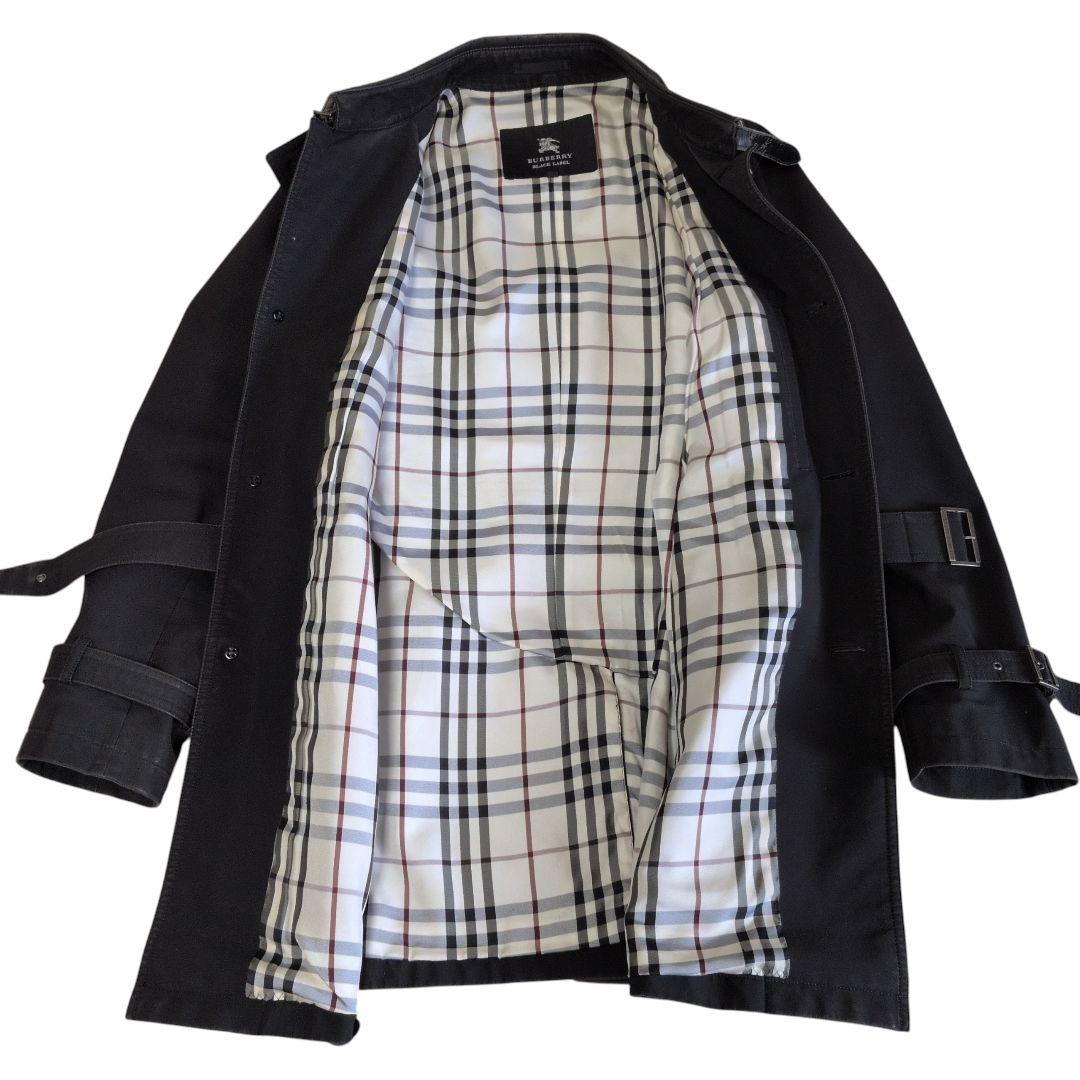 BURBERRY BLACK LABEL トレンチコートノバチェック ベルト付き
