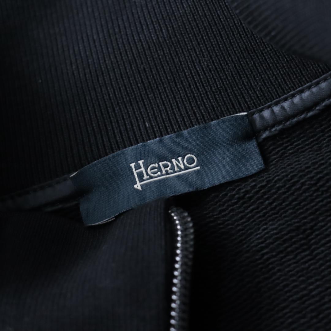 新品タグ付き！ HERNO レザー切替ジャケット 異素材ドッキング