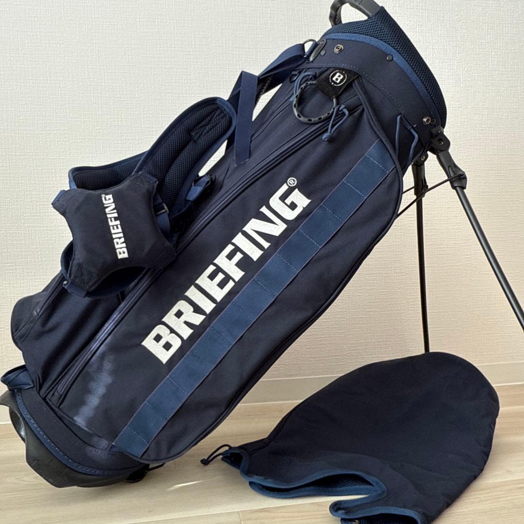 ブリーフィング　キャディバッグ　ショルダー式　スタンド式　軽量　ネイビー　紺 楽天市場】ブリーフィング キャディバッグ ネイビーの通販