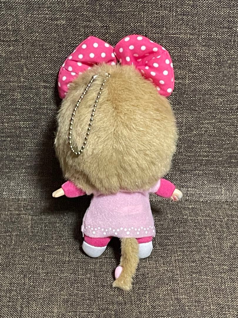 レア☆顔でか モンチッチ ピンクドロップ　キーチェーン