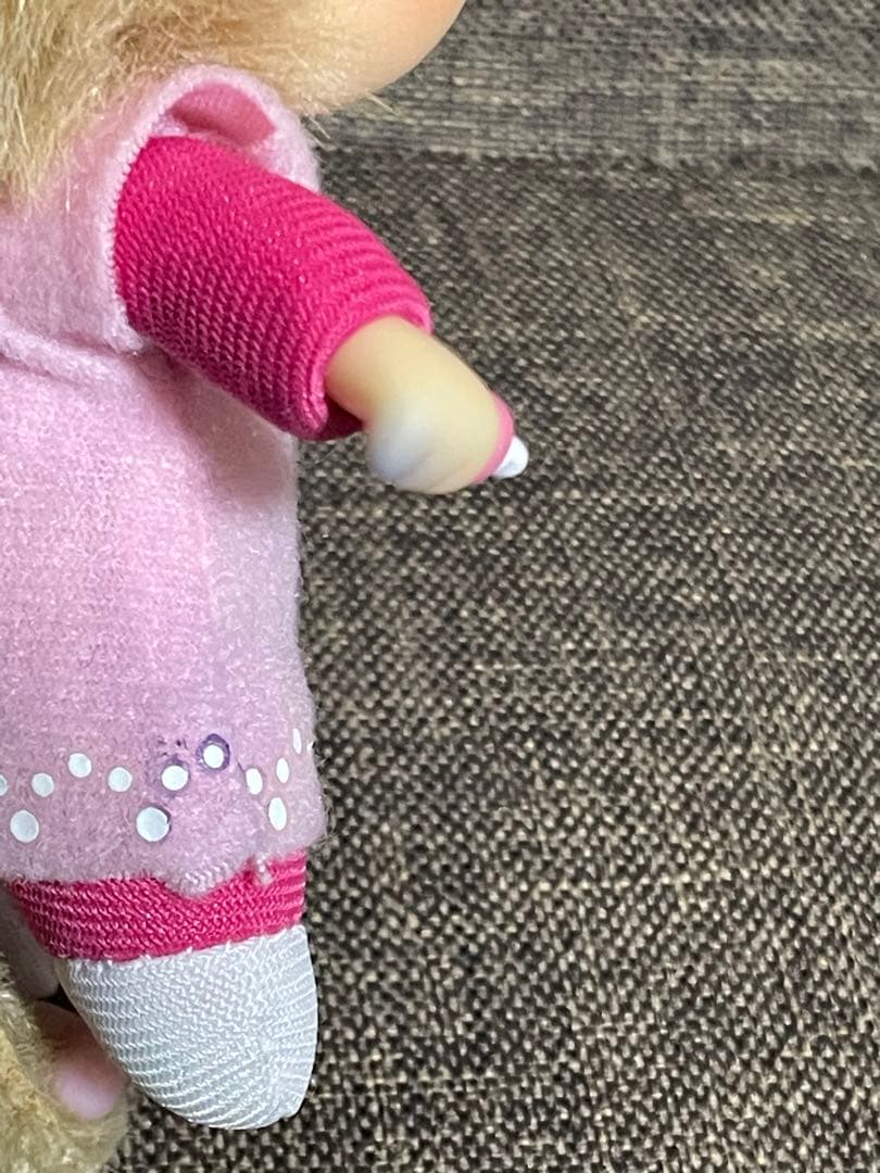 レア☆顔でか モンチッチ ピンクドロップ　キーチェーン