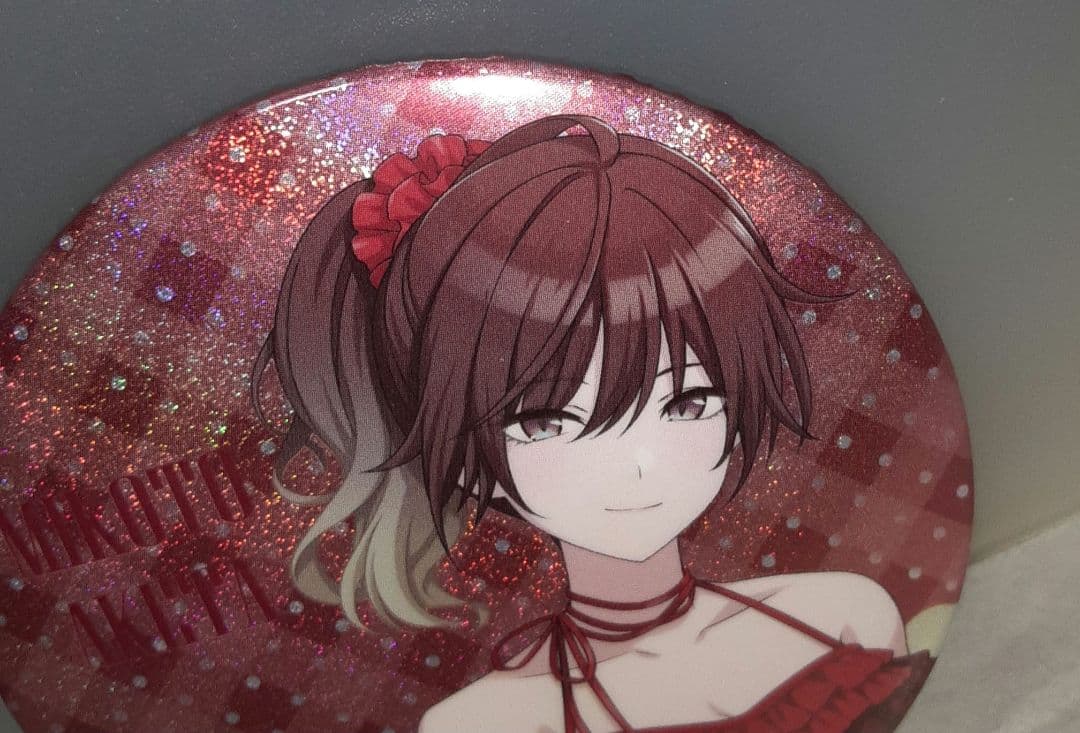 シャニマス パシャっとチャレンジキャンペーン　緋田美琴　缶バッジ