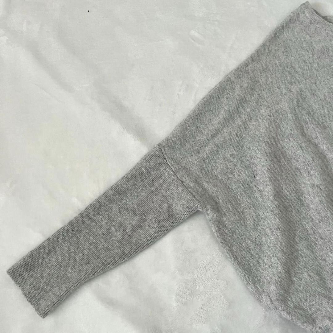 BEARDSLEY ビッグショートクルーネックニット グレー ビアズリー