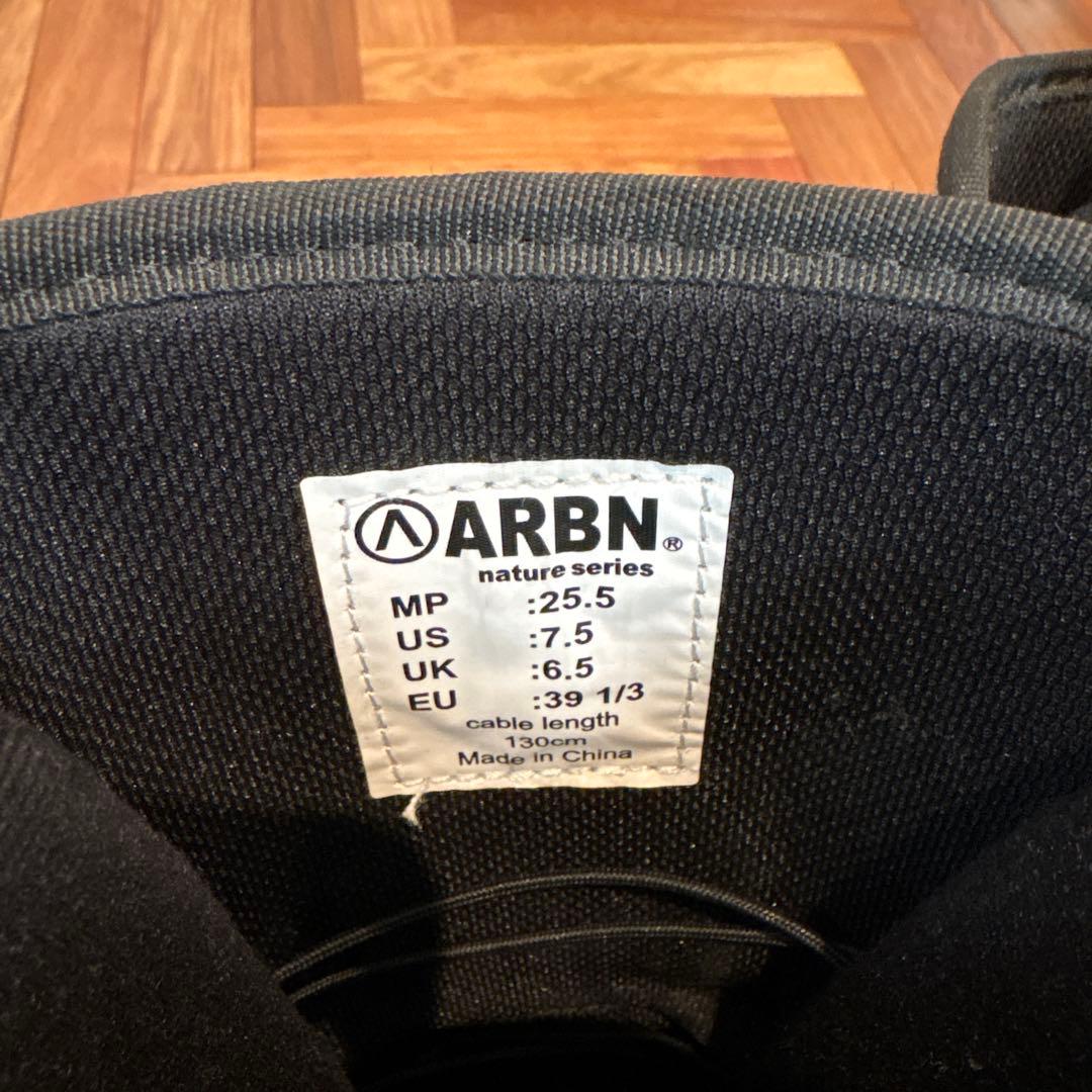 ARBN natureスノーボードブーツ 25.5cm ビンディングセット