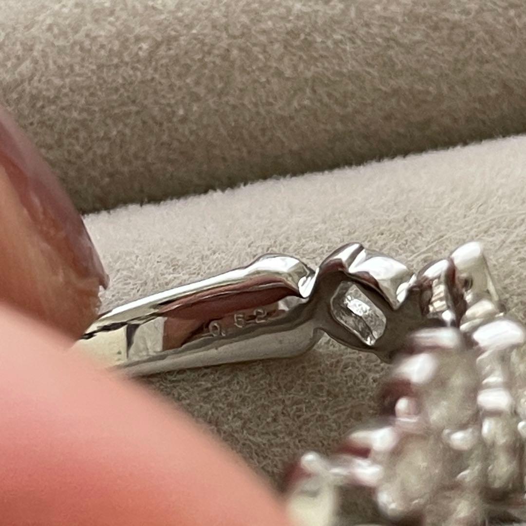 13号♡K18WG♡0.52ct四葉モチーフリングの通販はau PAY マーケット