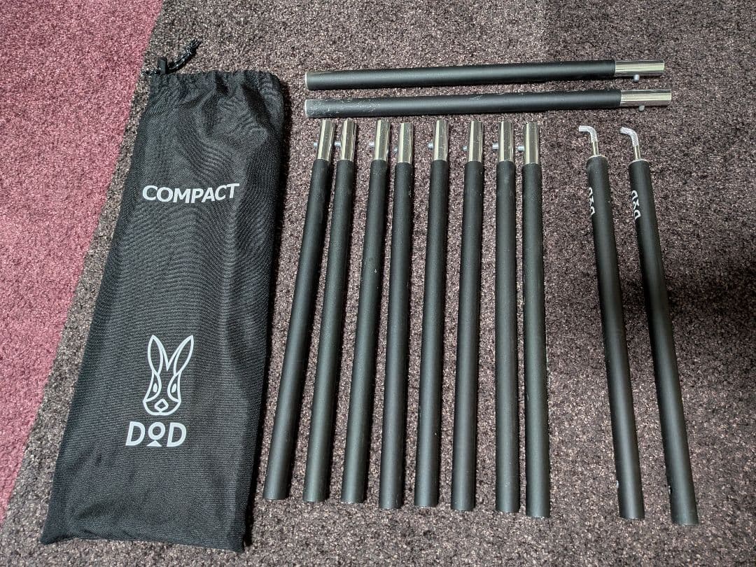 DOD コンパクトタープポール 収納40cm 太さ19mm MAX約200cm - メルカリ