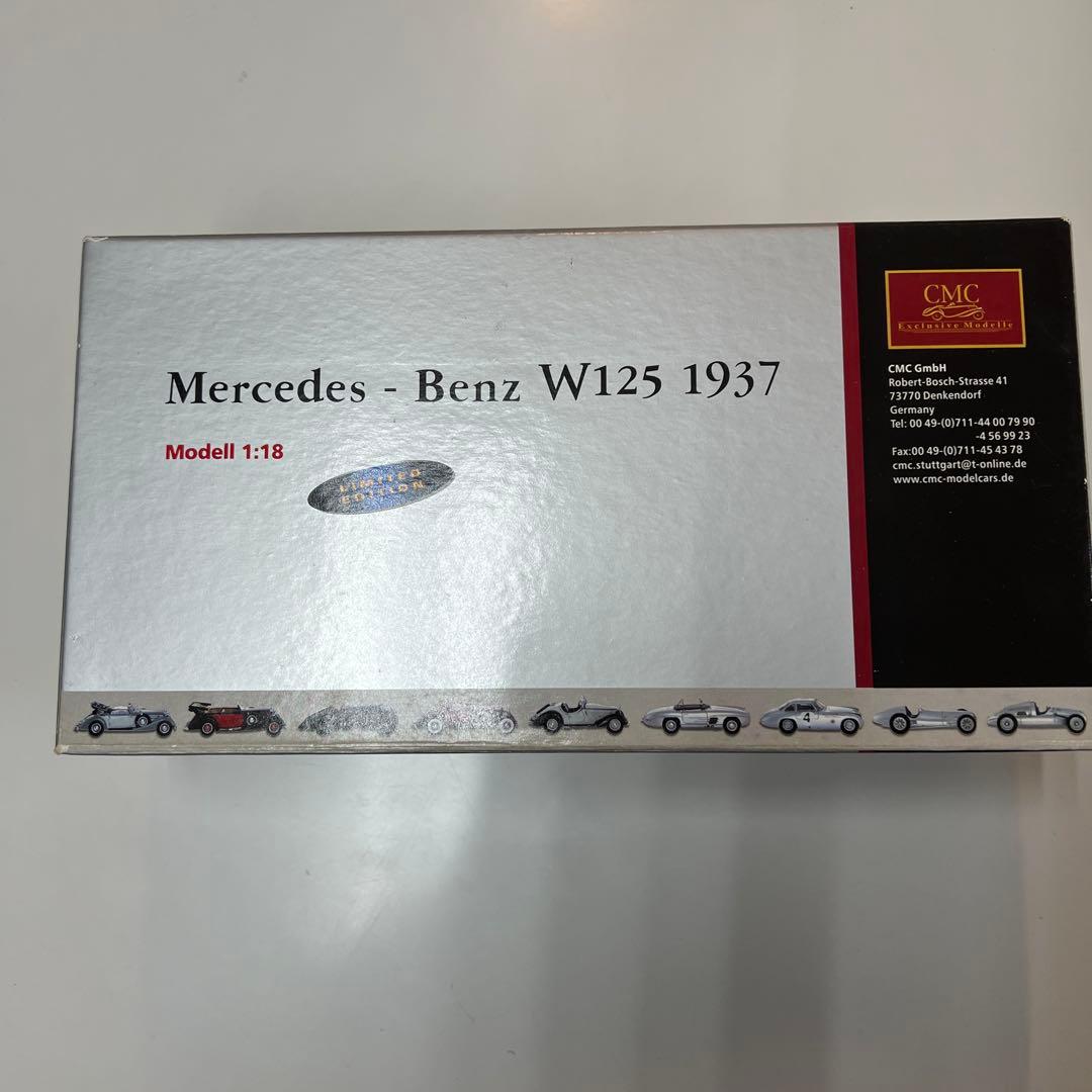 ミニカー CMC Benz W125 1937 1/18 LIMITED EDITION Mercedes-Benz W125, 1937 GP Donington, #4, Limited Edition of