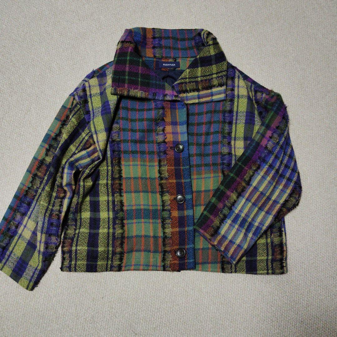 佐藤繊維 FUGAFUGA パッチワーク柄チェックジャケット - メルカリ