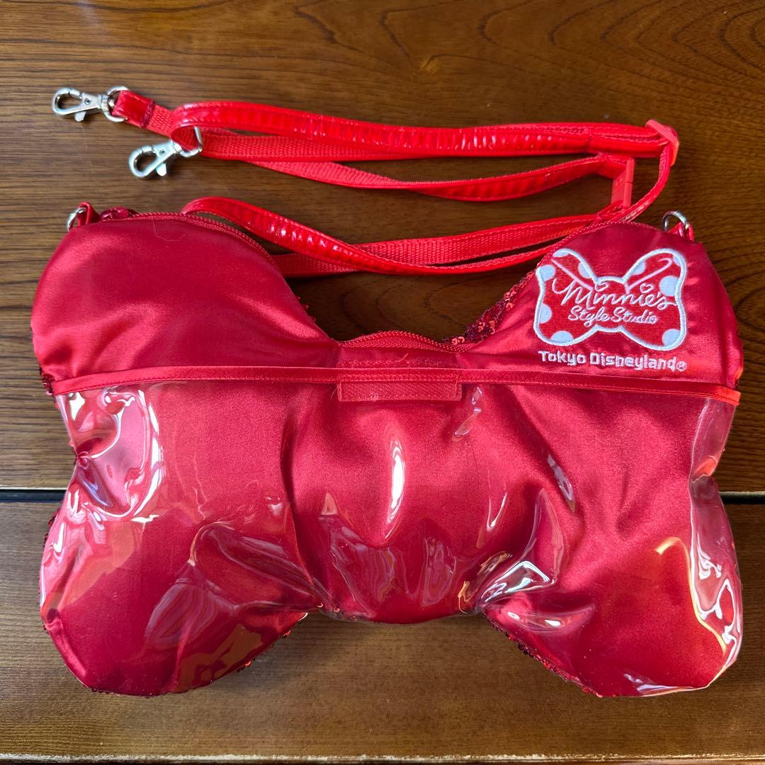 ディズニーリゾート ミニー スパンコール ポシェット ショルダーバッグ