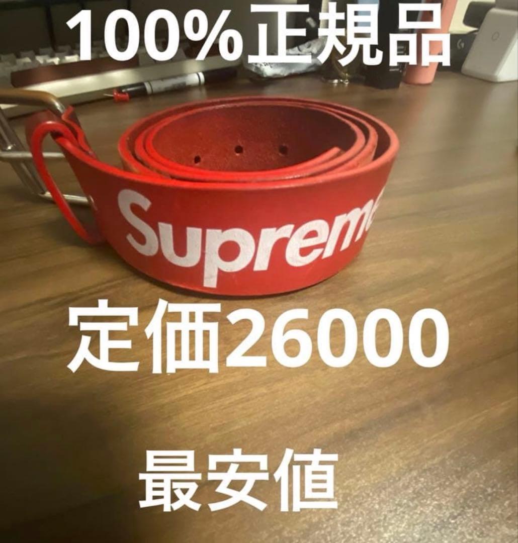 小物 Supreme Repeat Leather Belt SM Supreme Repeat Leather Belt (FW25) - $148